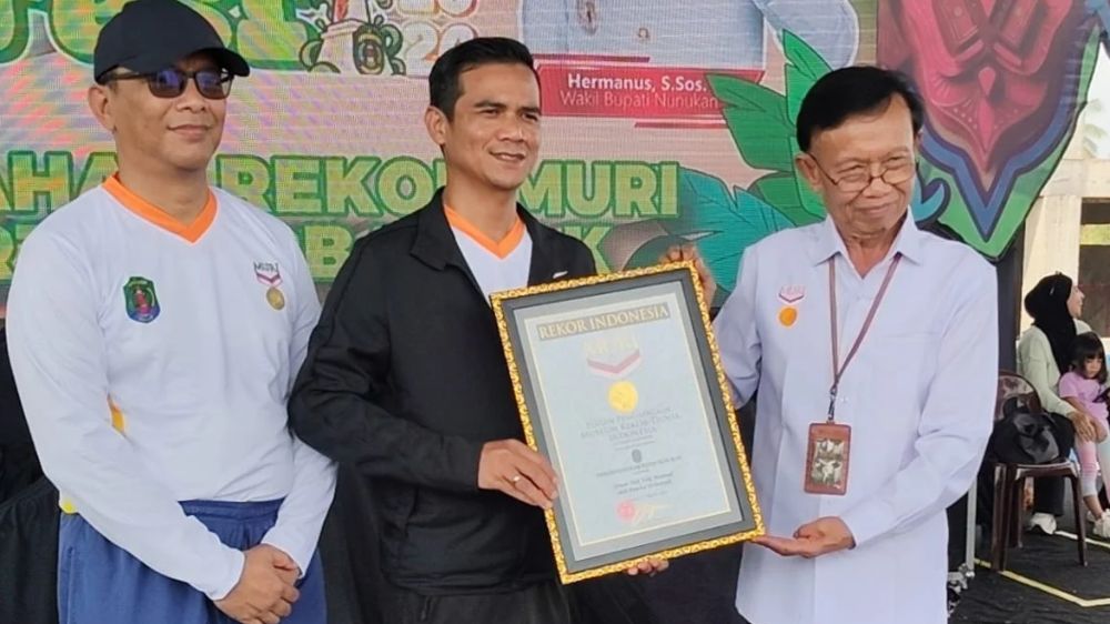 Peringati HUT ke-27 Kabupaten Nunukan, Senam Lukiwol Libatkan 11.020 Peserta dan Catatkan Rekor MURI