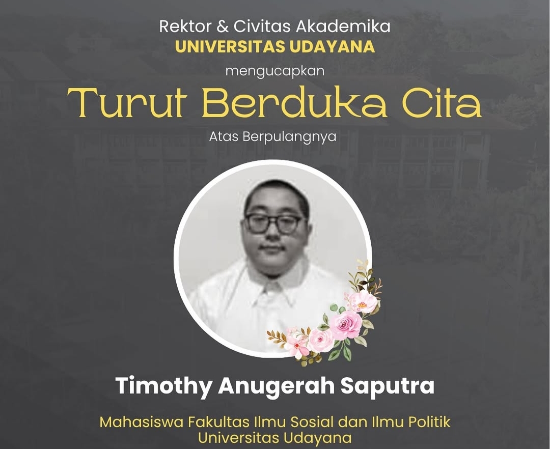 Ini Daftar Pelaku Perundungan terhadap Timothy, Sederet Mahasiswa Unud Kena Sanksi Keras