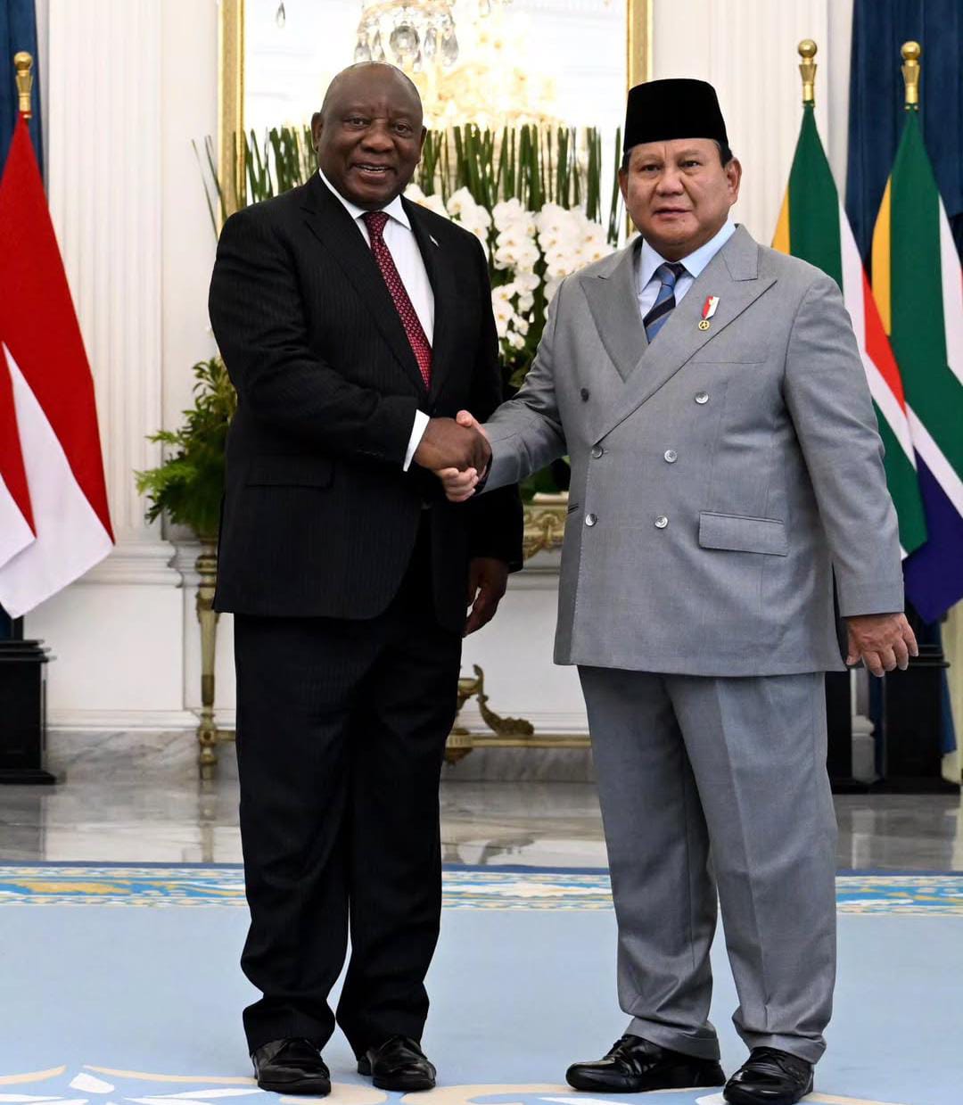 Presiden Afrika Selatan dan Presiden Prabowo Tegaskan Diplomasi jadi Kunci Perdamaian Gaza