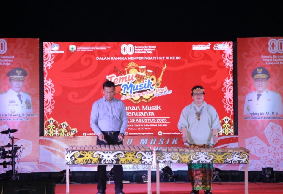 Musik Etnik Kaltara Dipentaskan, Anak Muda Harus Bangga Budaya Daerah