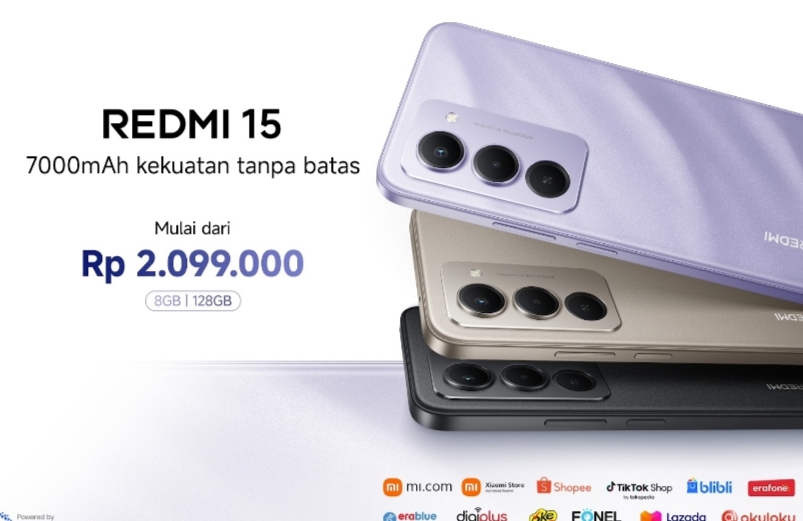 Xiaomi Luncurkan Redmi 15: HP Rp2 Jutaan yang Bisa Jadi Powerbank!