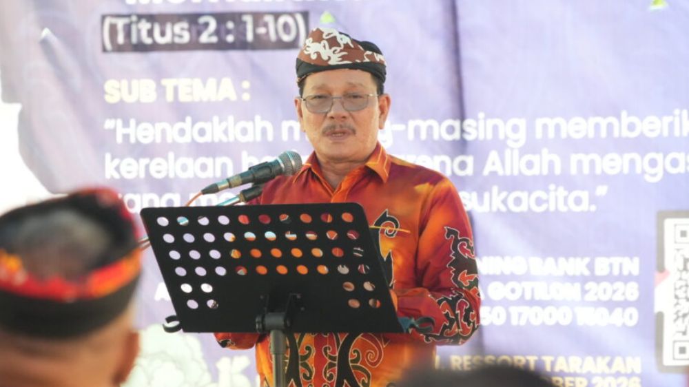 Hadiri Pesta Gotilon HKBP Tarakan, Wagub Ingkong Ala Dorong Kepedulian, Gotong Royong dan Kerukunan