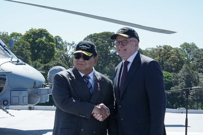 Perkuat Diplomasi Pertahanan, Presiden Prabowo dan PM Albanese Kunjungi Kapal HMAS Canberra