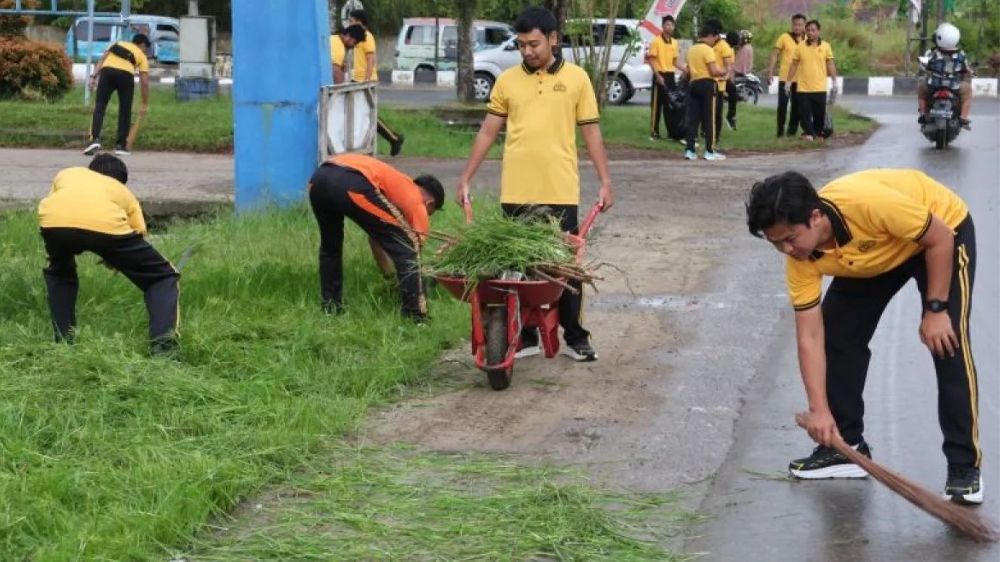 Polda Kaltara Gelar Aksi Korve Serentak, Dorong Kesadaran Kebersihan Lingkungan