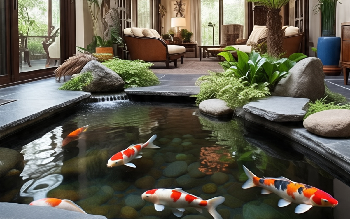 Inspirasi Kolam Koi Dalam Rumah: Si Kecil yang Penuh Energi Positif!