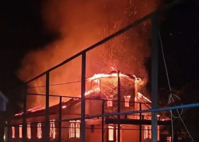 Duka di Tulin Onsoi, Kebakaran Hanguskan Gereja Katolik Santo Yosef Sebuku