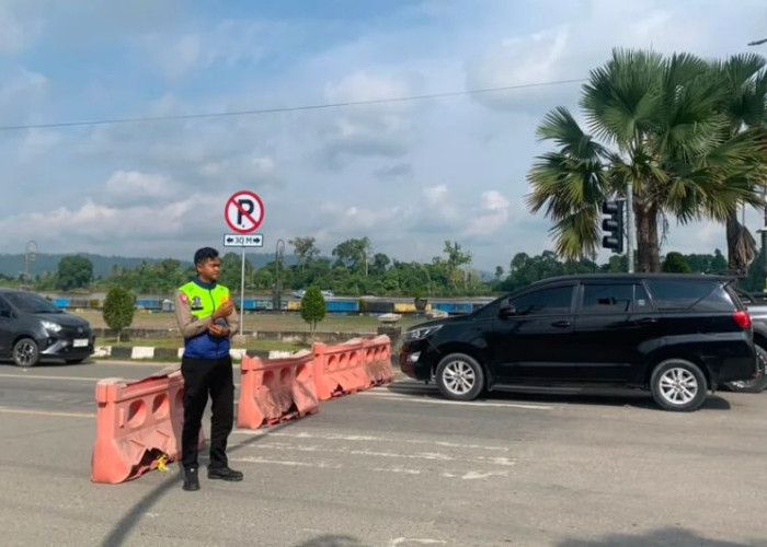 Car Free Day Tepi Sungai Kayan Dipadati Warga, Satlantas Polresta Bulungan Siagakan Personel Atur Lalu Lintas