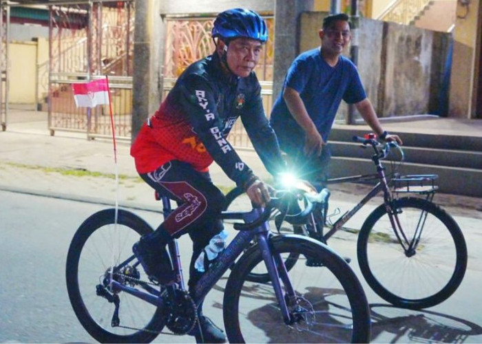 Gowes Rabu Malam Edisi ke-30 di Tepian Kayan, Gubernur Kaltara Bersepeda Bersama Ratusan Warga