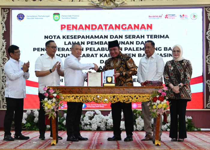 Menhub dan Gubernur Sumsel Teken Kesepakatan, Pelabuhan Palembang Baru jadi Proyek Strategis Nasional