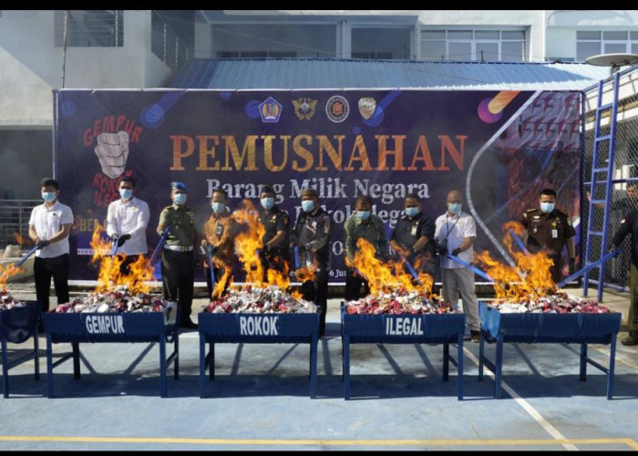 Pemusnahan Rokok Ilegal Capai 235 Juta Batang, Pemerintah Gencarkan Zona Produksi Resmi