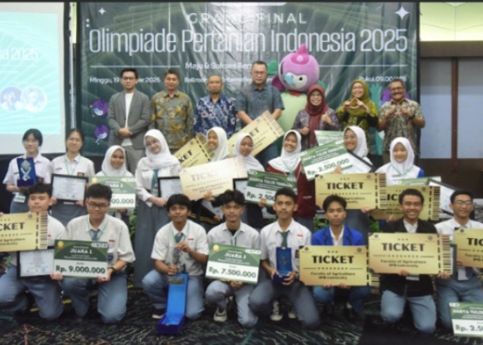 Selamat! Pemenang Olimpiade Pertanian Indonesia 2025 Sabet Golden Ticket dari Rektor IPB