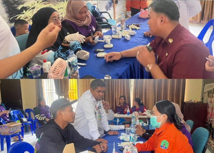 Puskesmas Tulin Onsoi Gelar Cek Kesehatan Gratis, Warga Desa Sekikilan Ikuti Pemeriksaan Kesehatan