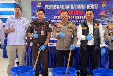 Pemusnahan Sabu 3,1 Kg oleh Ditpolairud Polda Kaltara Ungkap Dua Kasus Peredaran Narkotika