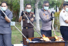 Kejari Nunukan Musnahkan Barang Bukti Puluhan Perkara, Termasuk 20,42 Gram Narkotika